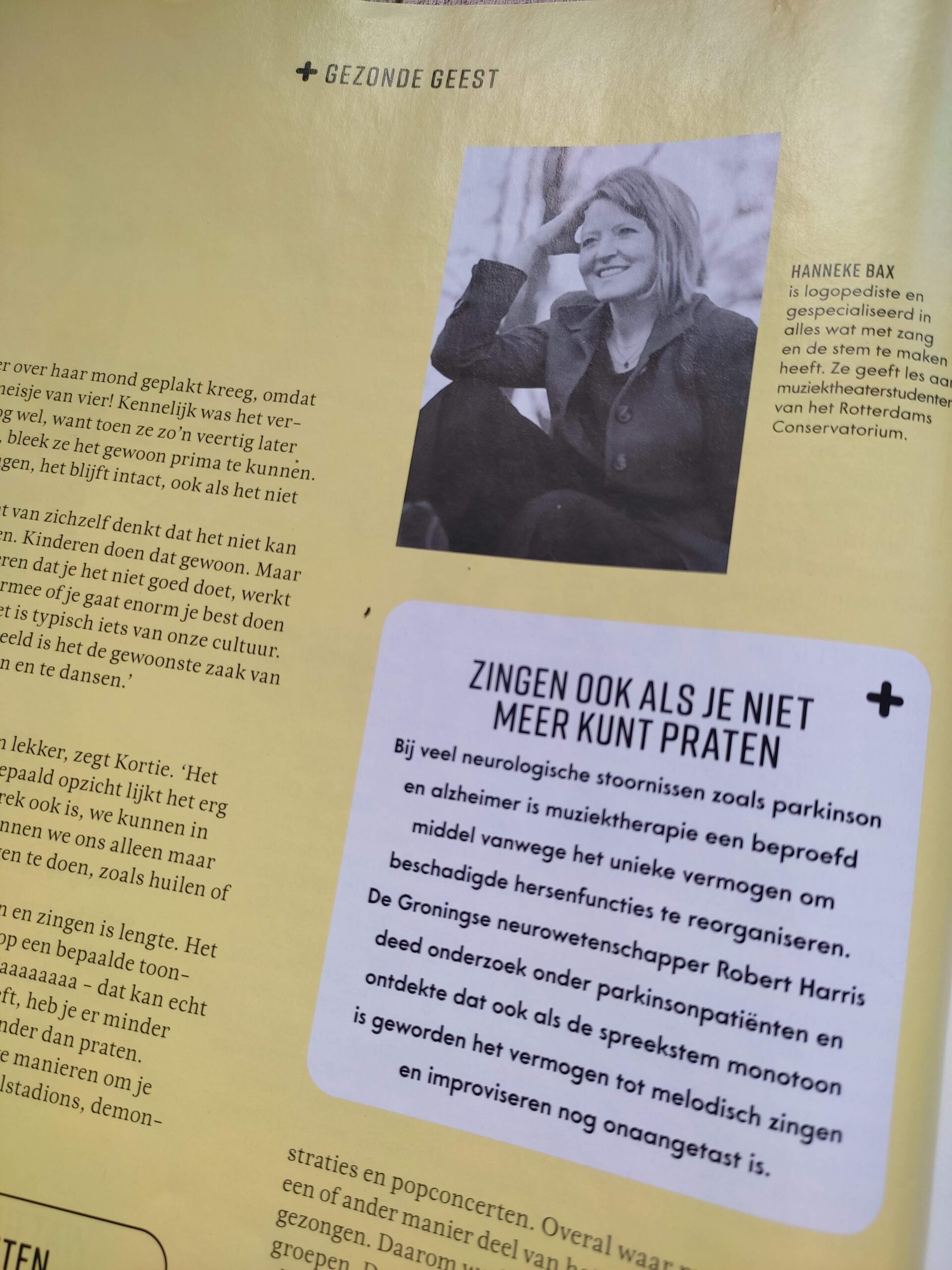 radar zingen gezond